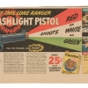 THE LONE RANGER FLASHLIGHT PISTOL PREMIUM WITH MAILER-INSTRUCTIONS-AD 3